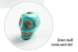Gamegenic: Embraced Series: Green Skull Dice Set (7pcs)