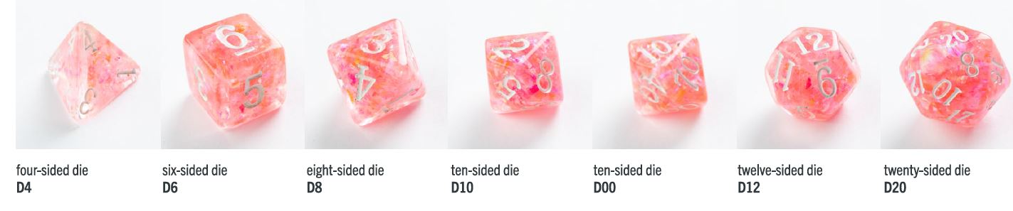 Gamegenic: Candy-like Series: Peach RPG Dice Set (7pcs)