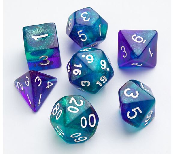 Gamegenic: Galaxy Series: Neptune Dice Set (7pcs)