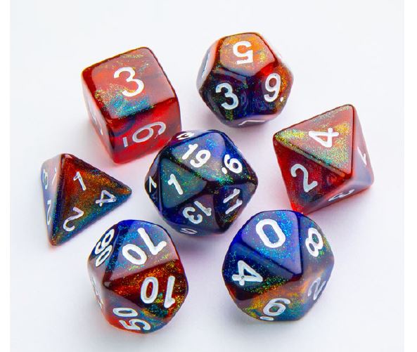 Gamegenic: Galaxy Series: Mars Dice Set (7pcs)