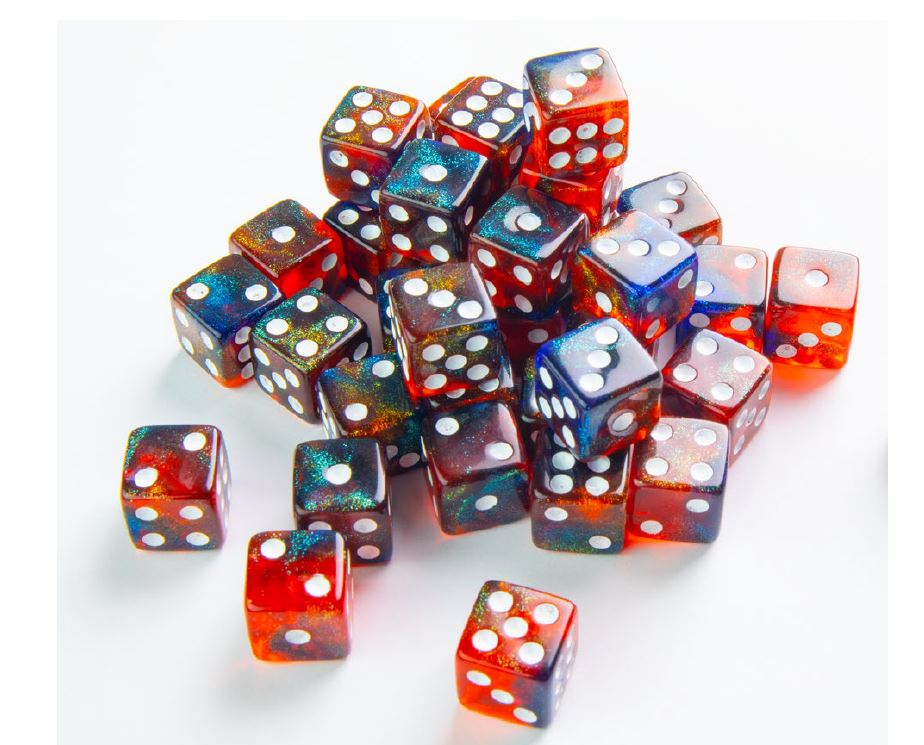 Gamegenic: Galaxy Series 12mm d6 Set of 36: Mars