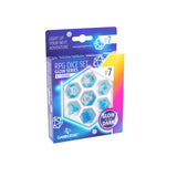 Gamegenic: Glow Series: Icy Crumbs Dice Set (7pcs)