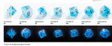Gamegenic: Glow Series: Icy Crumbs Dice Set (7pcs)