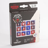 Gamegenic: Stranger Things 16mm d6 Set: Hellfire Club (12ct)