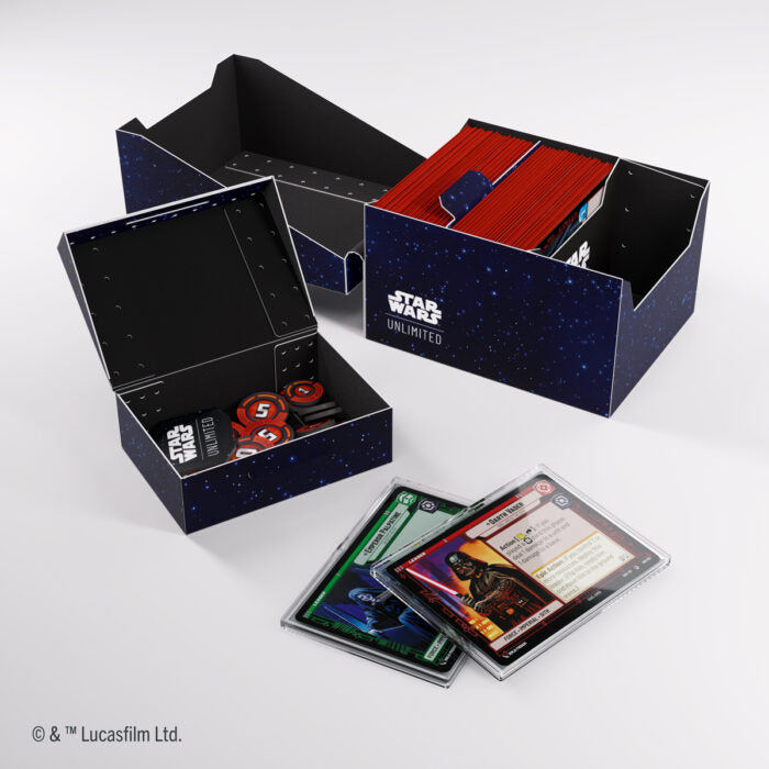 Gamegenic: Star Wars: Unlimited Twin Sun Soft Crate: Card Back Blue