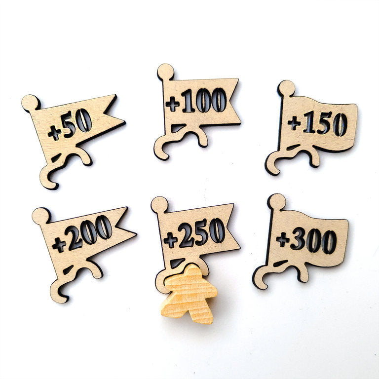 Carcassonne: Scoring Flags Sand (Import)