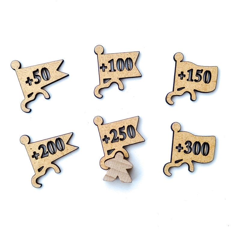 Carcassonne: Scoring Flags UNTREATED (Import)