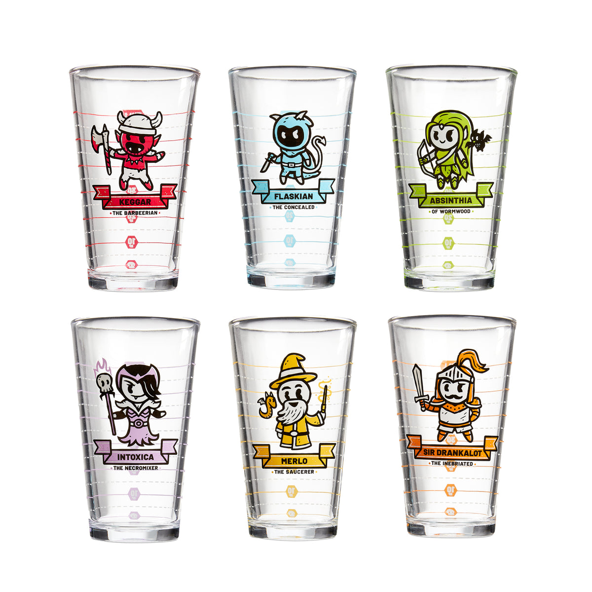 Heroes of Barcadia Base Game Glass Set *PRE-ORDER*
