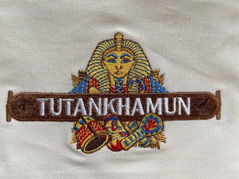 Tutankhamun Embroidered Tile Bag