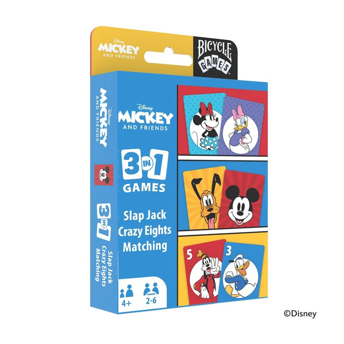 Bicycle Playing Cards - Disney: Mickey and Friends 3-in-1 Games