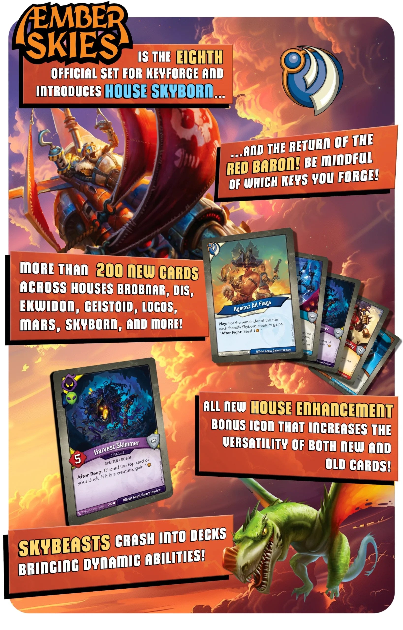 KeyForge: Æmber Skies – Store Personalized Deck - BoardGameBliss