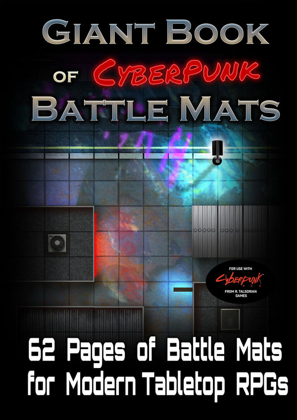 Cyberpunk - Giant Book of CyberPunk Battle Mats - A3 (12x16)