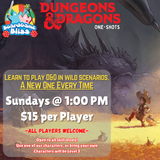 Dungeons & Dragons: Learn to Play One-Shots (Sunday)