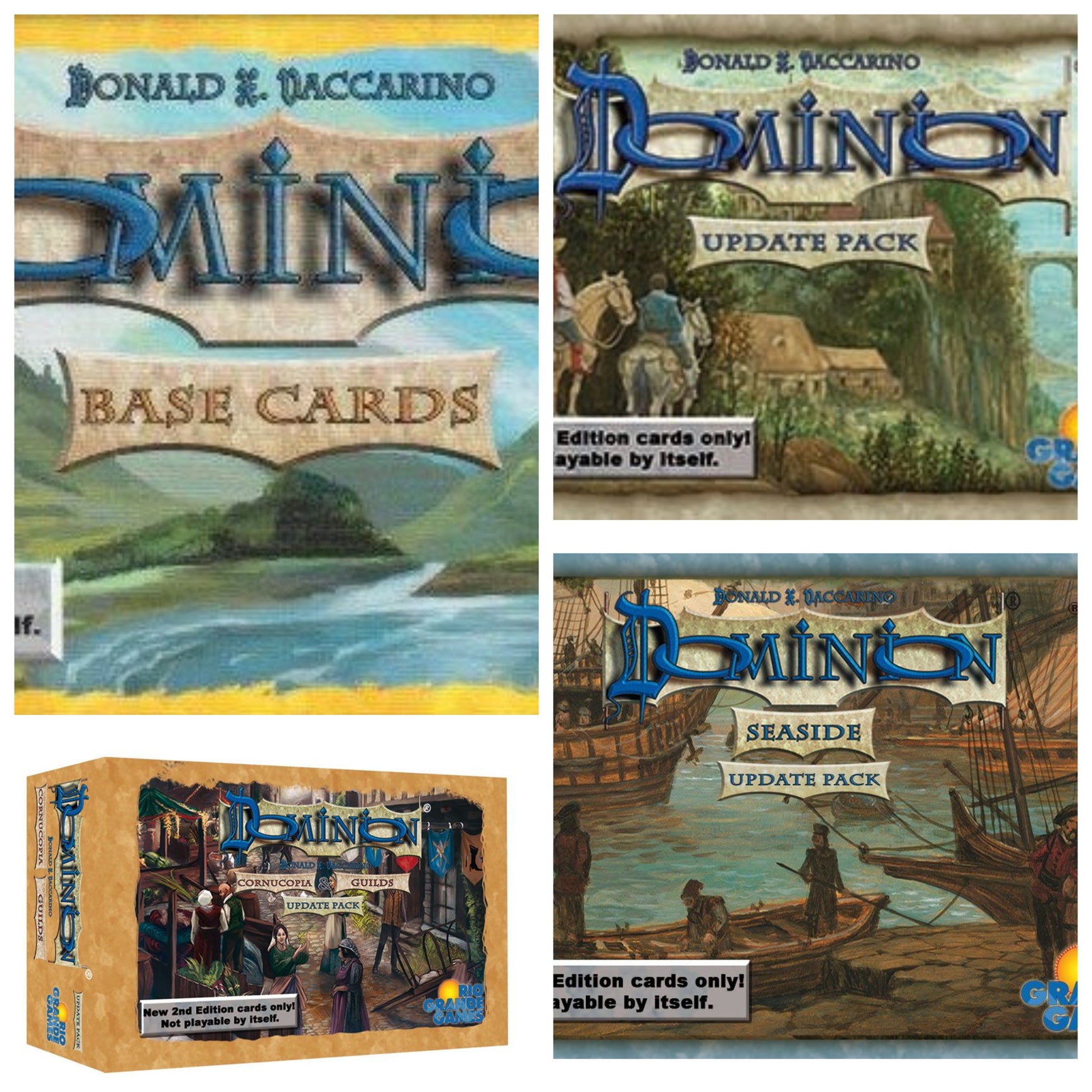Dominion Cards and Update Pack Bundle (4 Items)