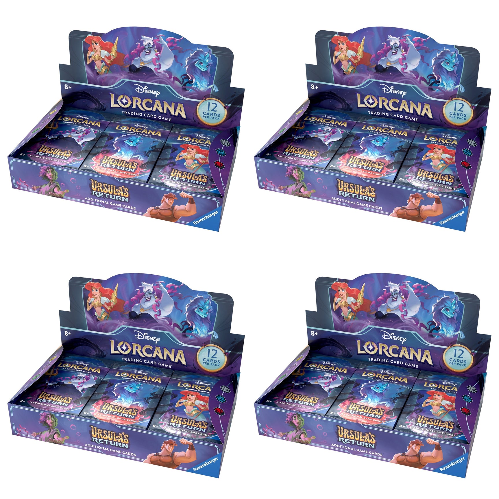 Disney Lorcana - Ursula's Return - Booster Box (4 Boxes Bundle)