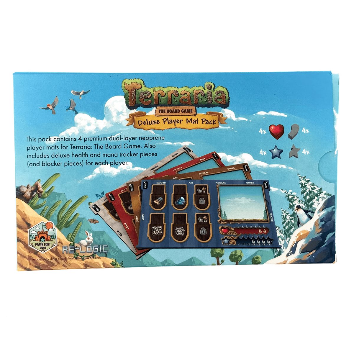 Terraria: The Board Game - Deluxe Player Mat Pack (4 Pack)