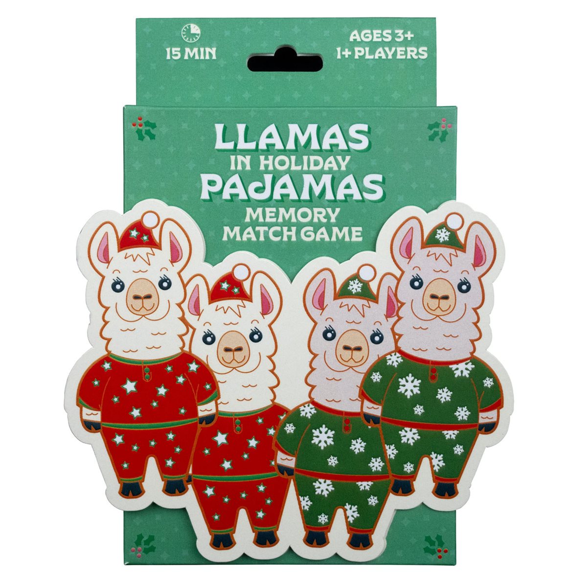 Llamas In Holiday Pajamas: Memory Card Game *PRE-ORDER*