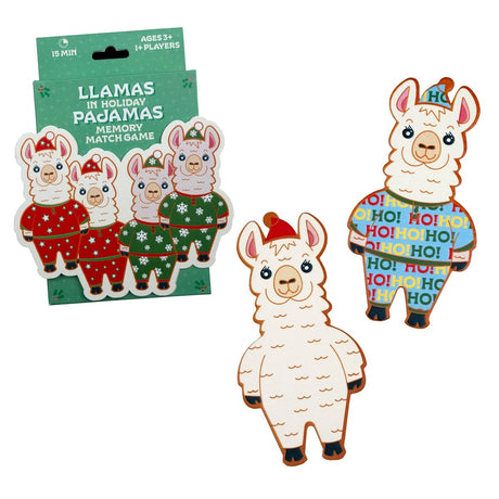 Llamas In Holiday Pajamas: Memory Card Game *PRE-ORDER*