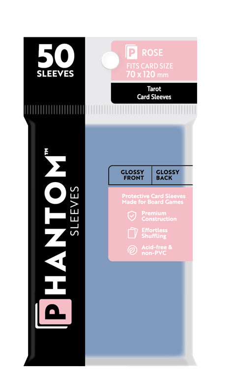 Phantom Card Sleeves - Rose Tarot Size (70mm x 120mm) - Gloss (50ct)