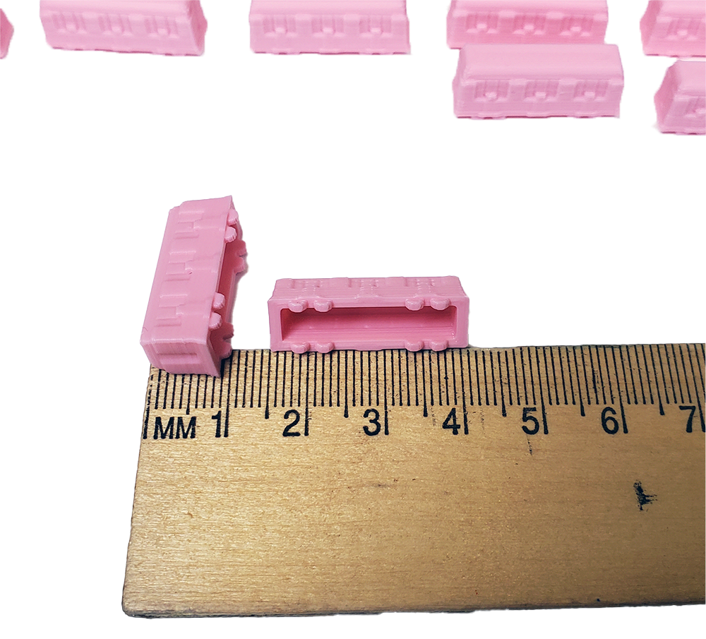 Top Shelf Gamer - 3D Printed Train Set - Light Pink (set of 51)