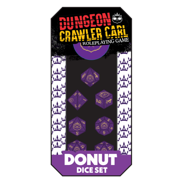 Dungeon Crawler Carl RPG: Princess Donut Dice Set *PRE-ORDER*