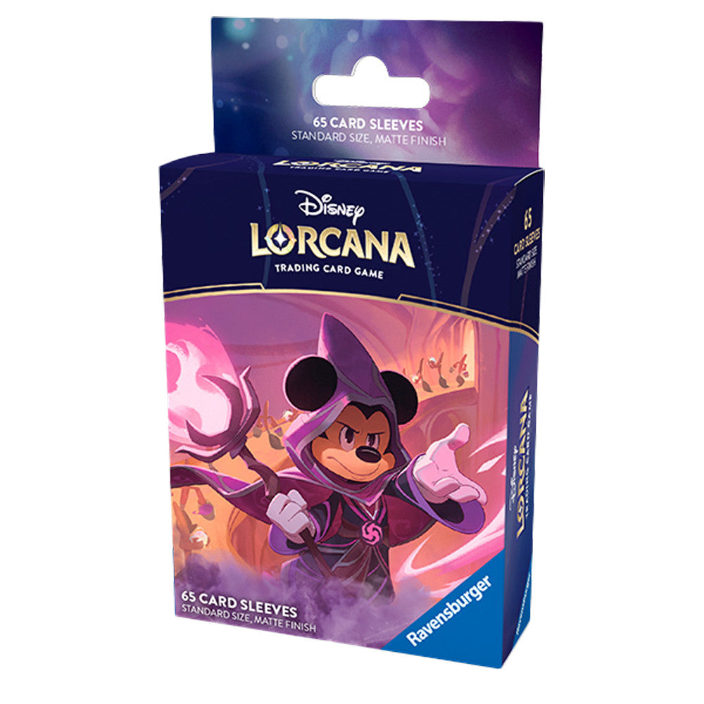 Disney Lorcana Set 8 Card Sleeves  (65ct) - Reign of Jafar - Mickey Mouse, Wayward Sorcerer