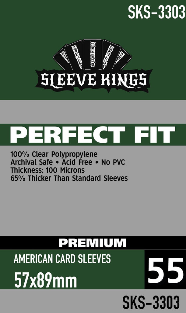 Sleeve Kings - Perfect Fit Premium American Card Sleeves (57x89mm) (55 pack)