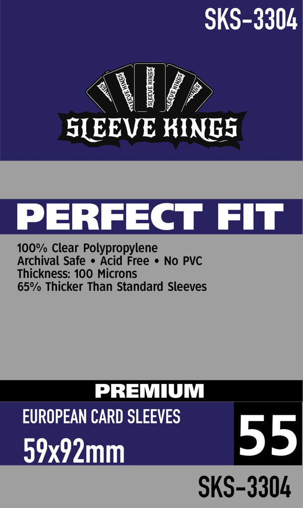 Sleeve Kings - Perfect Fit Premium European Card Sleeves (59x92mm) (55 pack)
