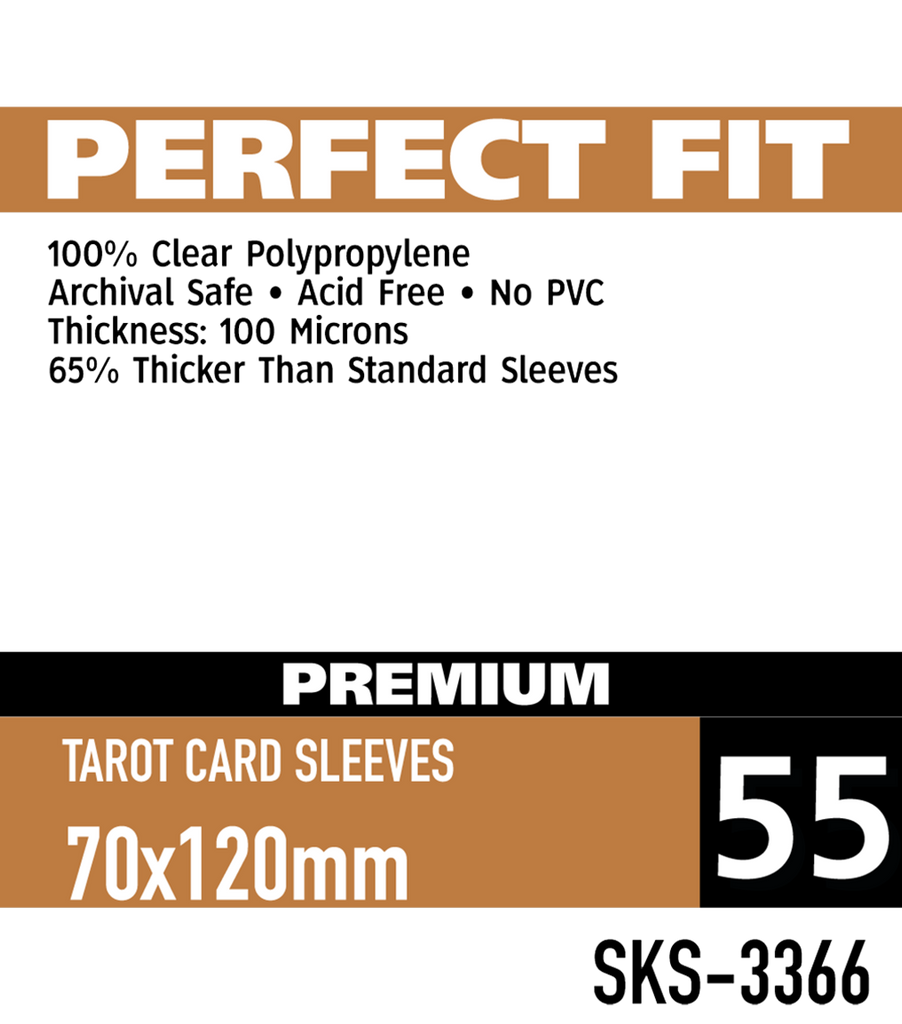 Sleeve Kings - Perfect Fit Premium Tarot Card Sleeves (70x120mm) (55 pack)