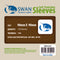 SWAN Sleeves - Card Sleeves (90 x 90 mm) - 130 Pack, Thin Sleeves