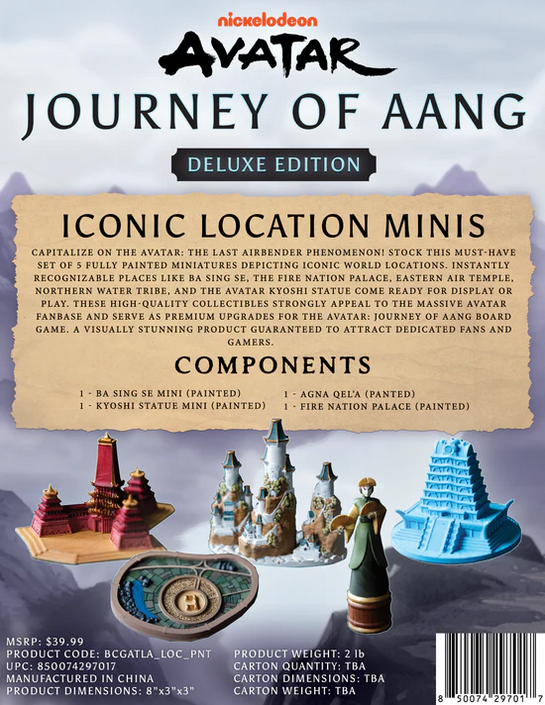 Avatar: Journey of Aang - Iconic Locations Pack - Painted Miniatures *PRE-ORDER*