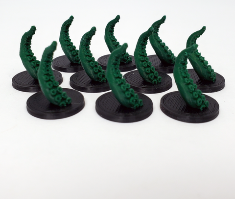 Top Shelf Gamer - 3D Printed Tentacle Tokens (set of 10)