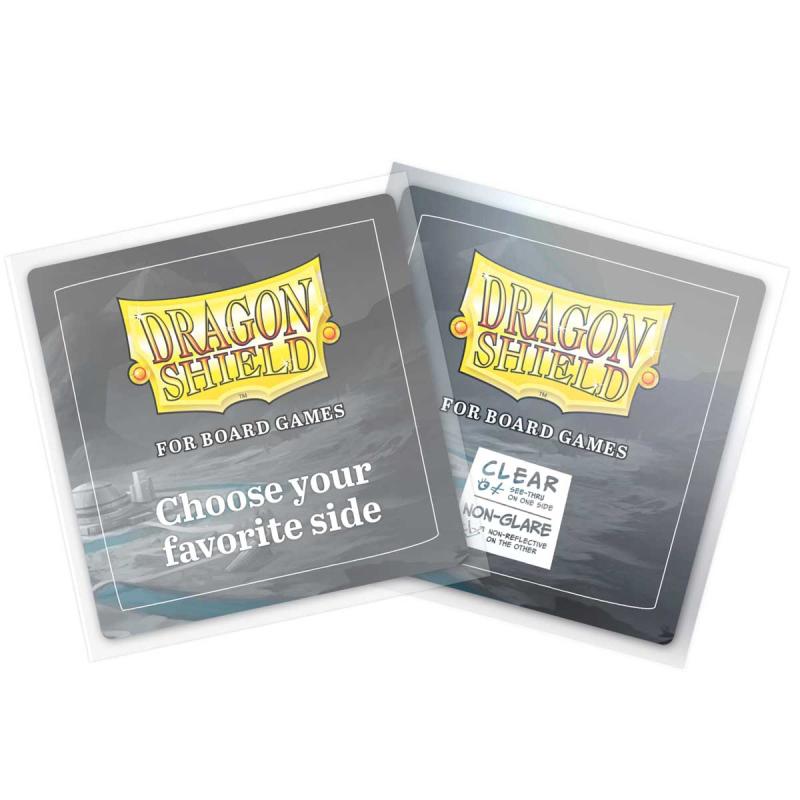 Dragon Shield - Square Standard Sleeves : Clear Non-Glare (100ct)