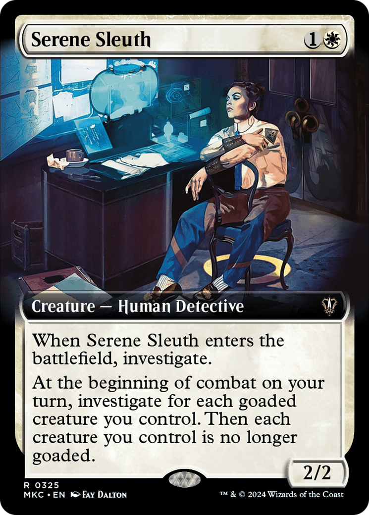 Serene Sleuth (MKC-325) - Murders at Karlov Manor Commander: (Extended Art) [Rare]