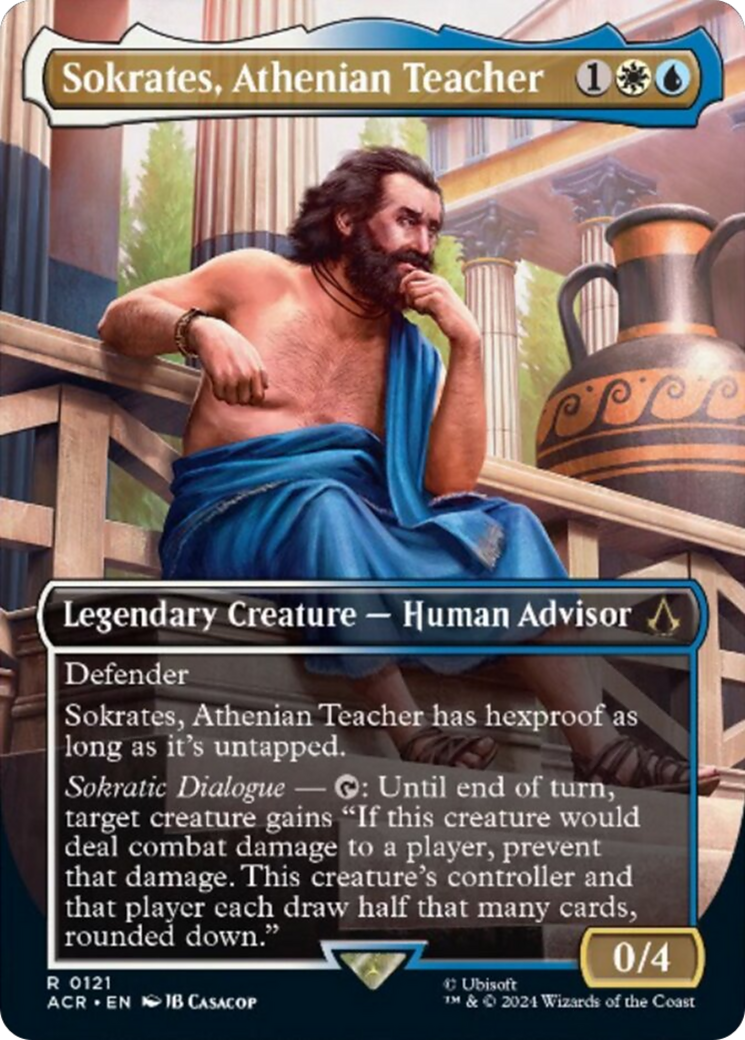Sokrates, Athenian Teacher (ACR-121) - Assassin's Creed (Borderless) Foil [Rare]