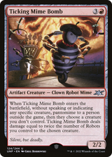 Ticking Mime Bomb (UNF-124) - Unfinity Foil [Uncommon]