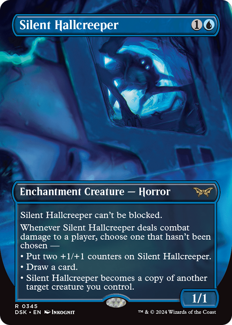 Silent Hallcreeper (DSK-345) - Duskmourn: House of Horror (Borderless) Foil [Rare]