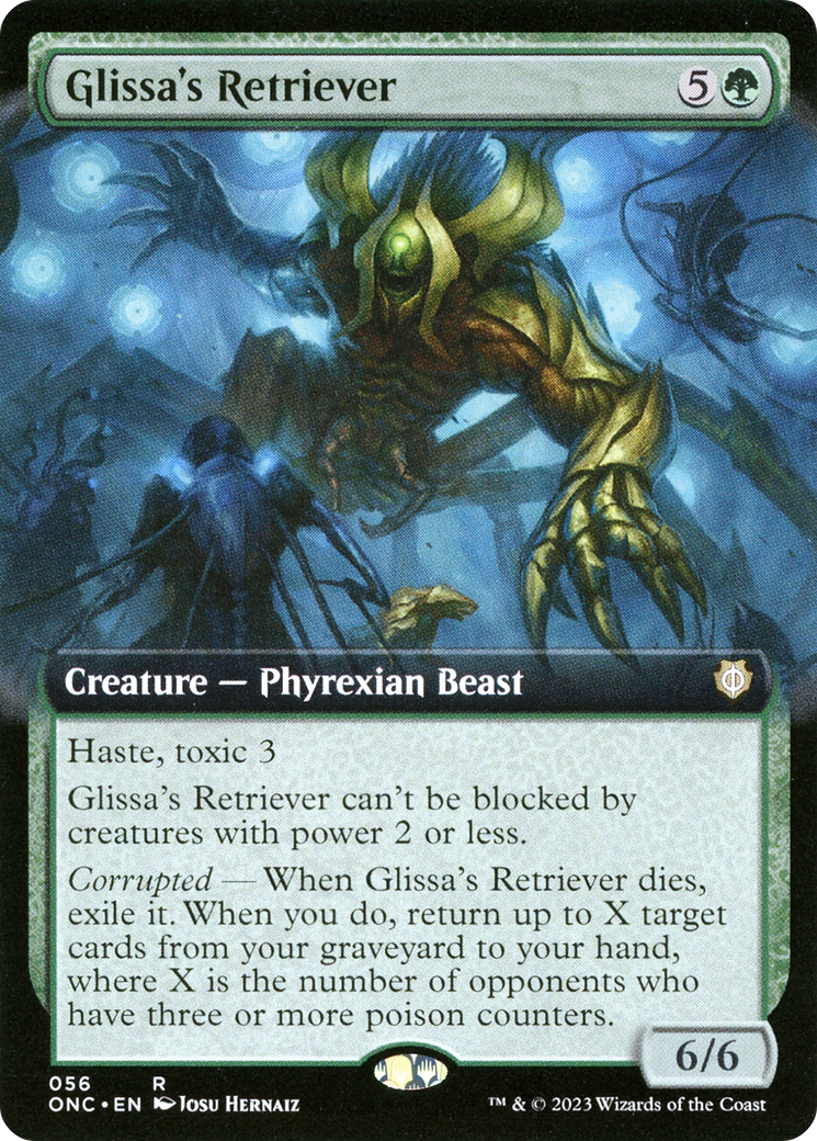 Glissa's Retriever (ONC-056) - Phyrexia: All Will Be One Commander: (Extended Art) [Rare]