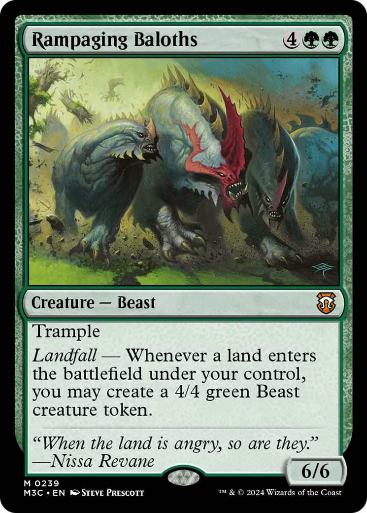 Rampaging Baloths (M3C-239) - Modern Horizons 3 Commander Foil [Mythic]