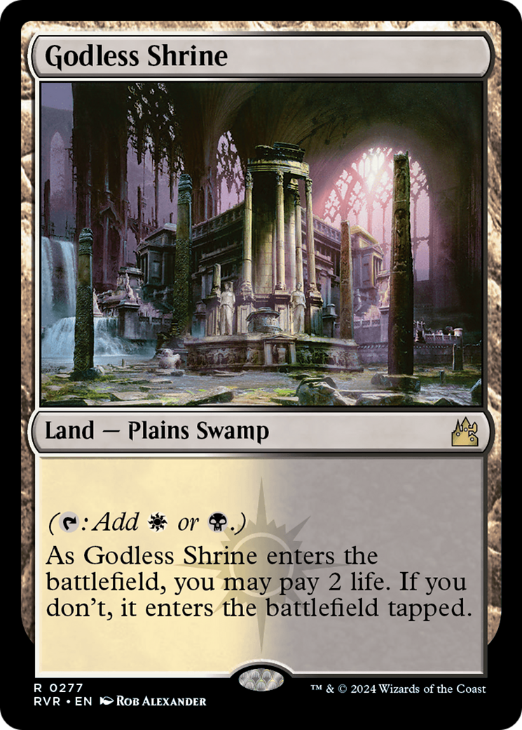 Godless Shrine (RVR-277) - Ravnica Remastered [Rare]