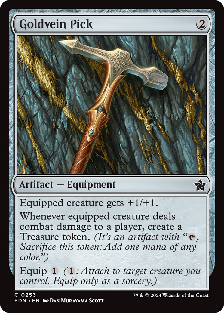 Goldvein Pick (FDN-253) - Foundations Foil [Common]