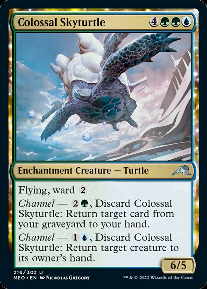Colossal Skyturtle (NEO-216) - Kamigawa: Neon Dynasty [Uncommon]
