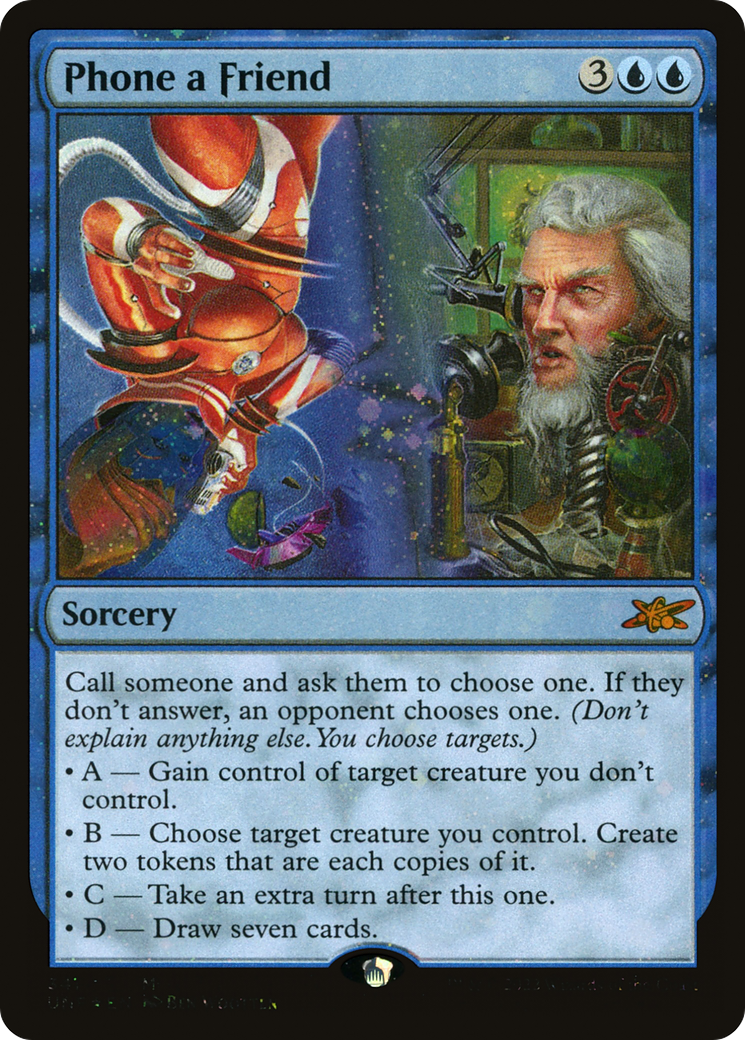 Phone a Friend (UNF-341) - Unfinity Galaxy Foil [Mythic]