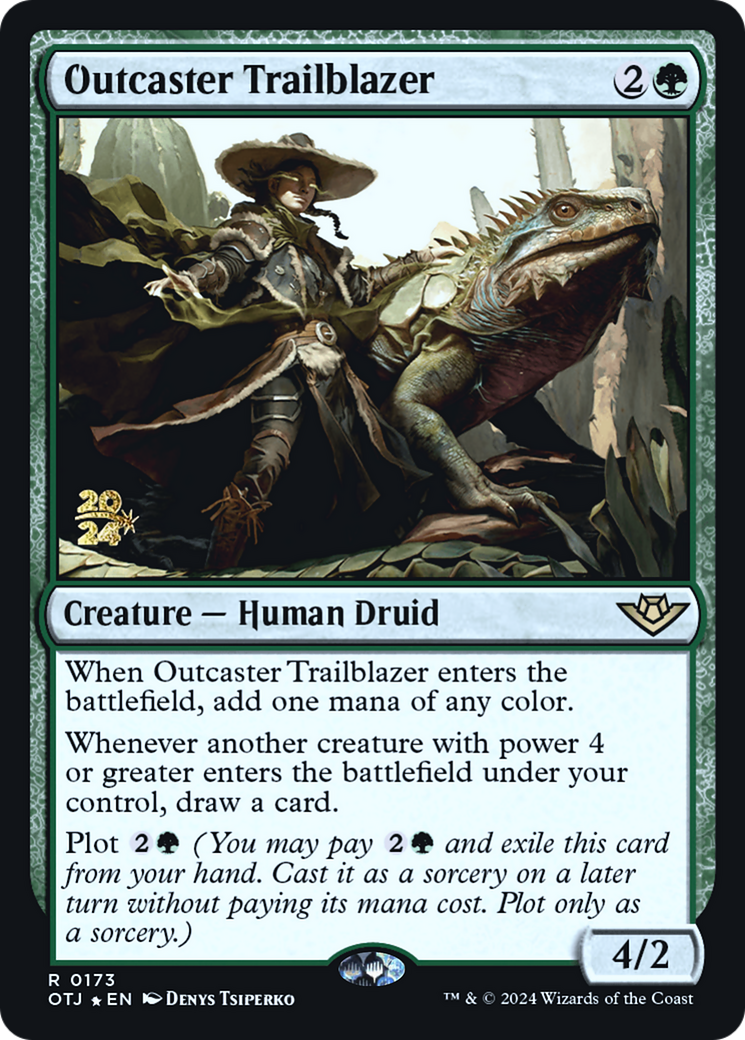 Outcaster Trailblazer (POTJ-173S) - Outlaws of Thunder Junction Promos Foil [Rare]