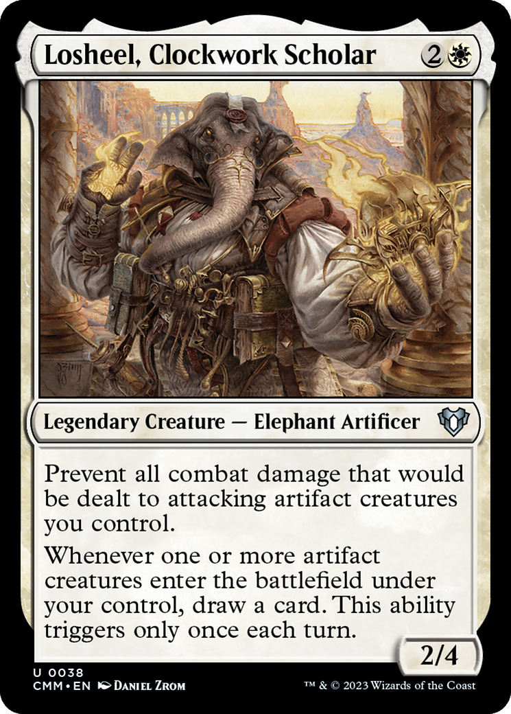Losheel, Clockwork Scholar (CMM-038) - Commander Masters [Uncommon]