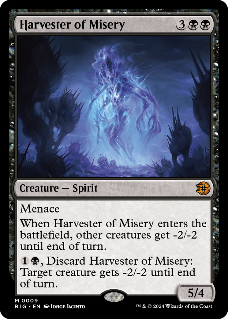 Harvester of Misery (BIG-009) - The Big Score Foil [Mythic]