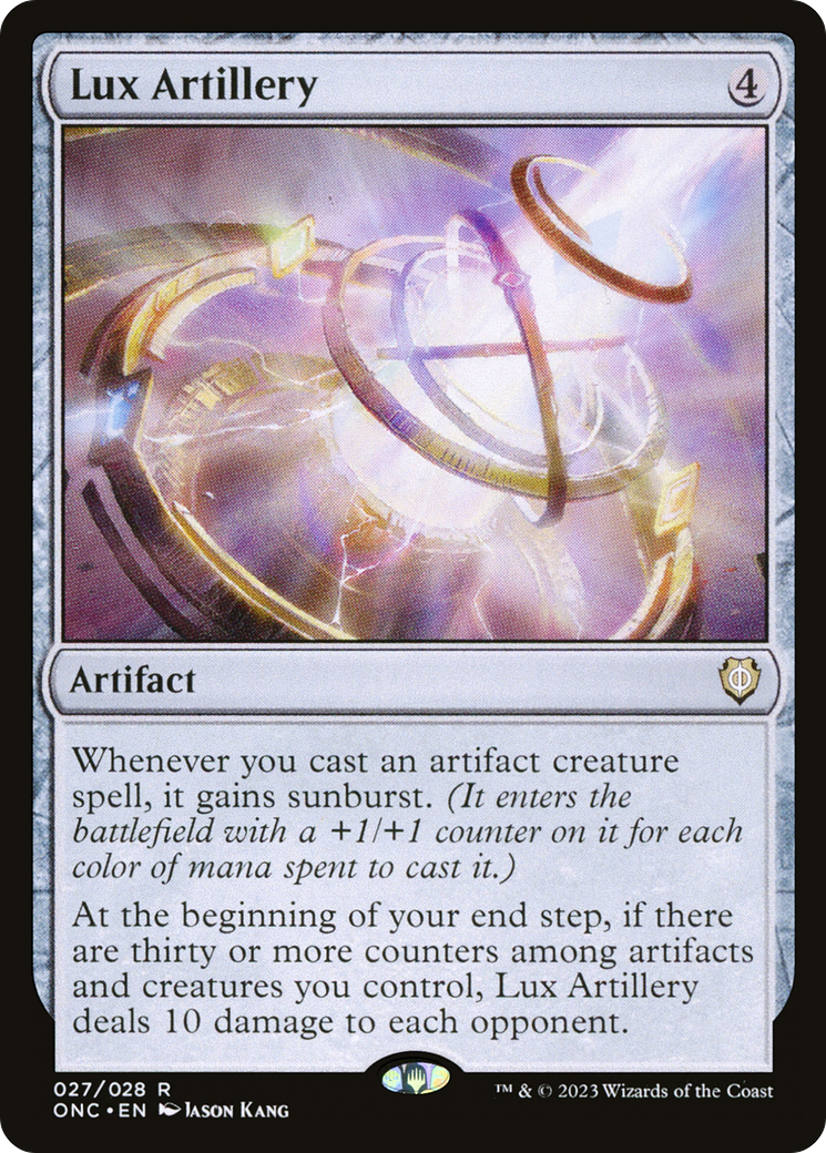Lux Artillery (ONC-027) - Phyrexia: All Will Be One Commander [Rare]