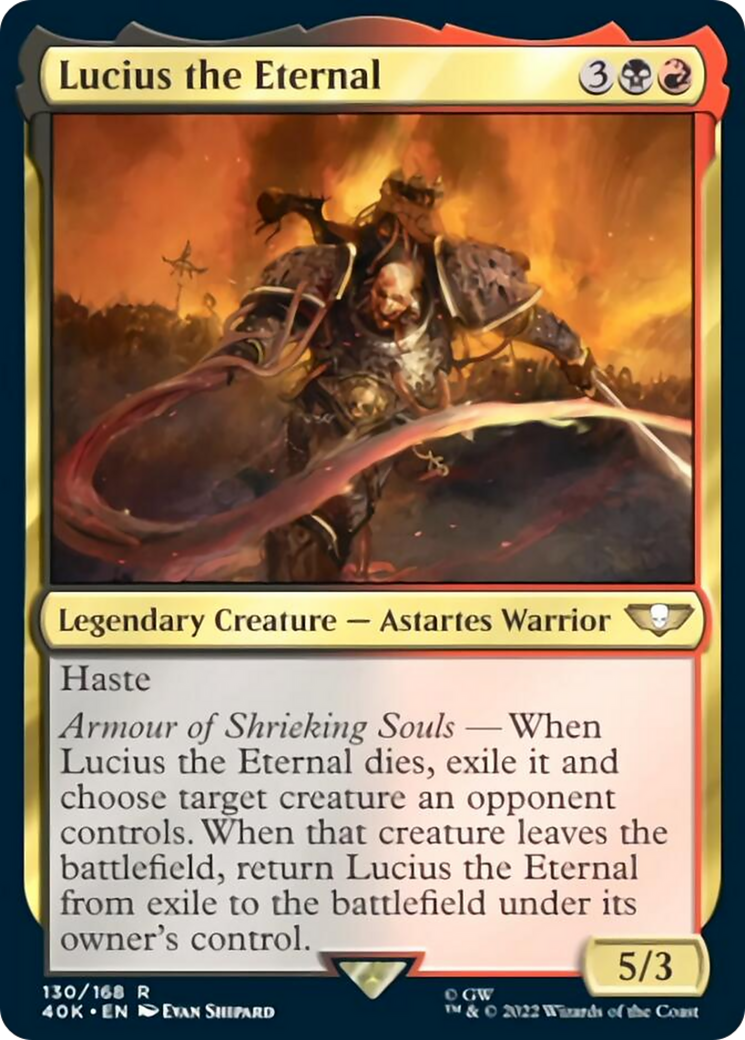 Lucius the Eternal (40K-130) - Warhammer 40,000 Commander [Rare]
