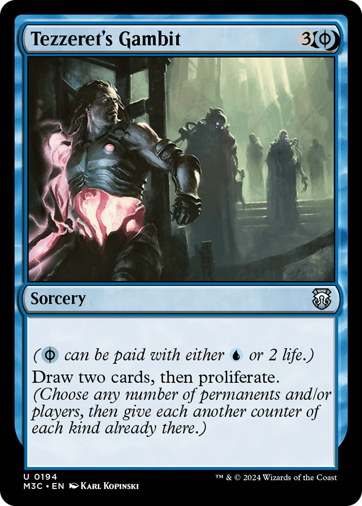 Tezzeret's Gambit (M3C-194) - Modern Horizons 3 Commander Foil [Uncommon]