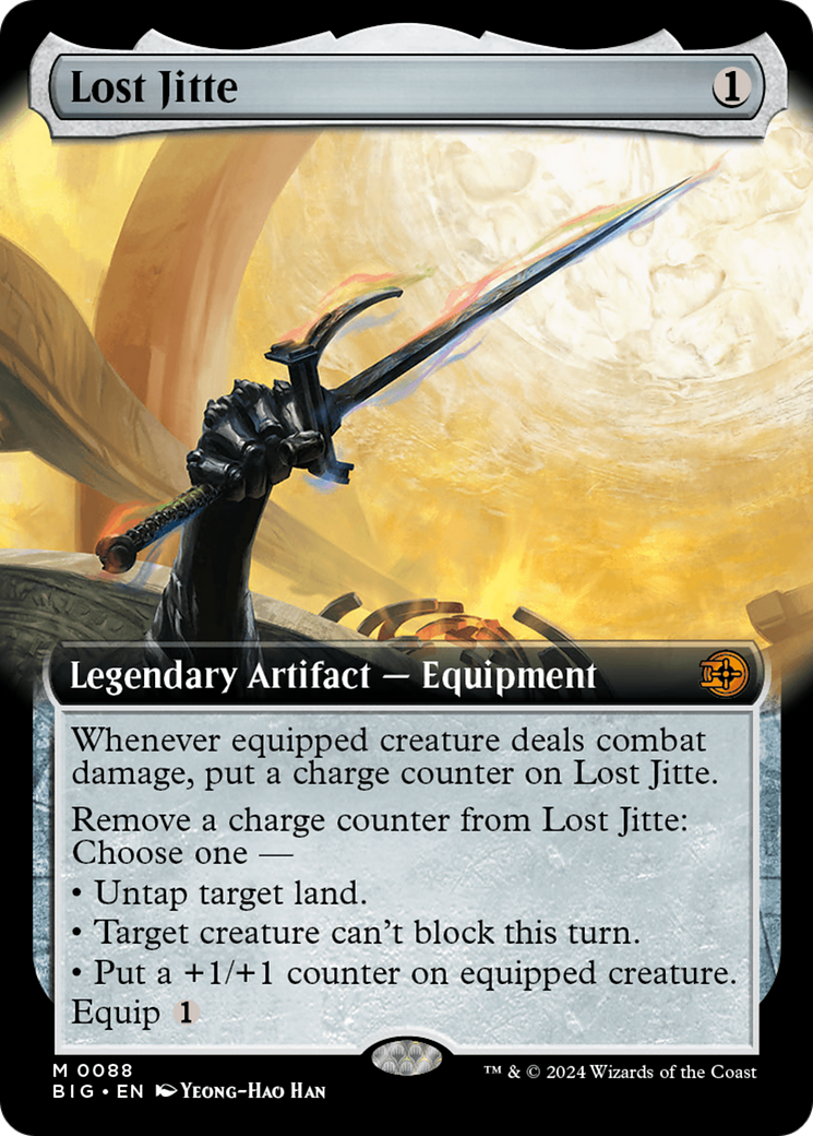 Lost Jitte (BIG-088) - The Big Score: (Extended Art) [Mythic]